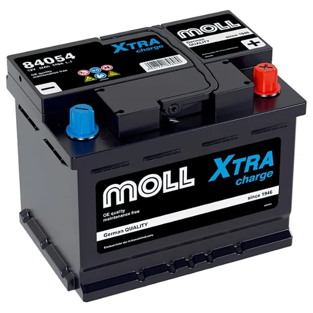 Аккумулятор MOLL XTRA CHARGE 54 Ач 540 А (EN), обратная полярность, LN1