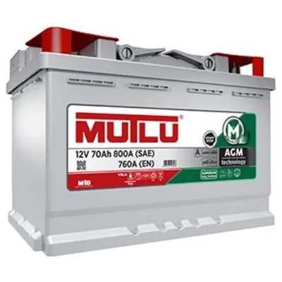 Аккумулятор MUTLU 70 Ач 700 А (EN), обратная полярность, LN3