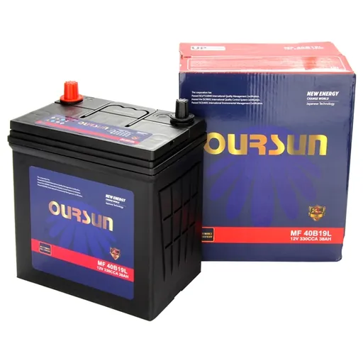 Аккумулятор OURSUN 38 Ач 330 А (EN), прямая полярность, B19