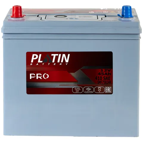Аккумулятор PLATIN PRO Asia 45 Ач 410 А (EN), прямая полярность, B24