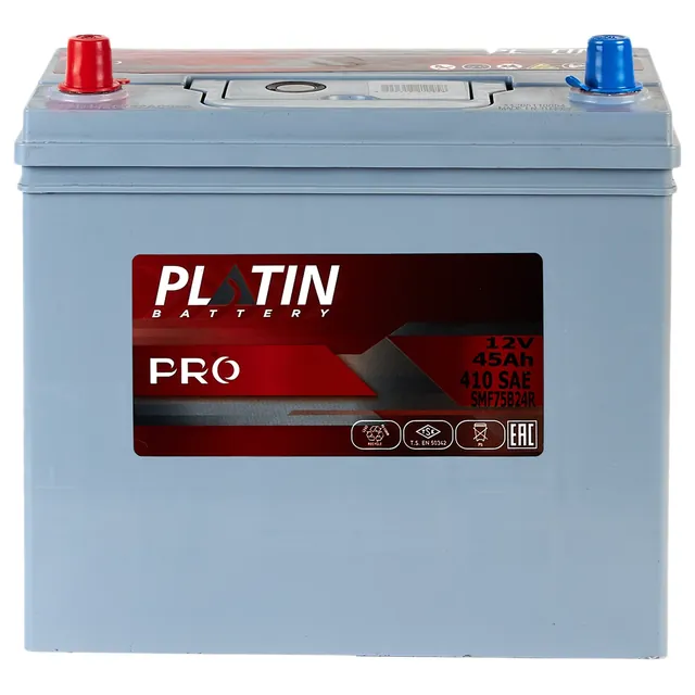 Аккумулятор PLATIN PRO Asia 45 Ач 410 А (EN), прямая полярность, B24