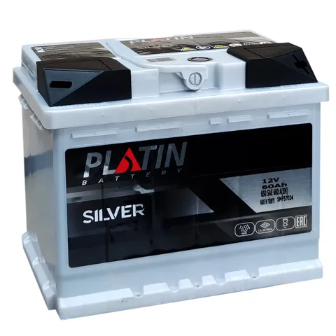 Аккумулятор PLATIN Silver 60 Ач 600 А (EN), прямая полярность, LN2