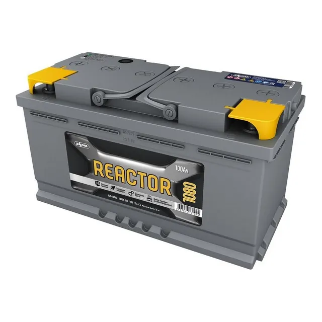 Аккумулятор REACTOR 6CT-100.0 REACTOR 100 Ач 1080 А (EN), прямая полярность, LN5