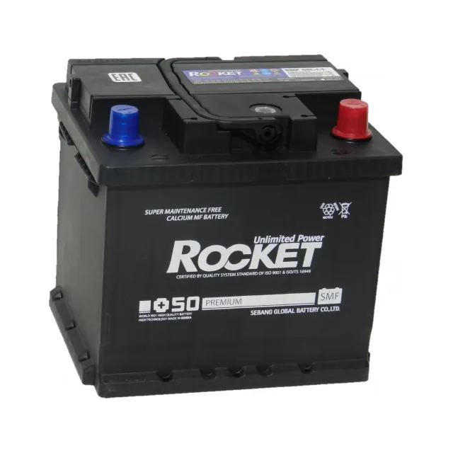 Аккумулятор ROCKET Premium SMF 50 Ач 500 А (EN), обратная полярность, LN1