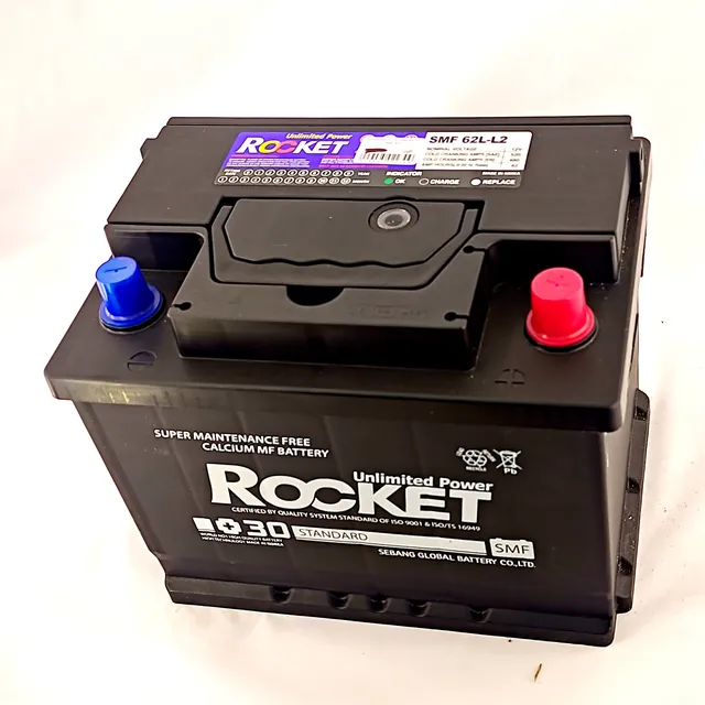 Аккумулятор ROCKET 62 Ач 520 А (EN), обратная полярность, LN2