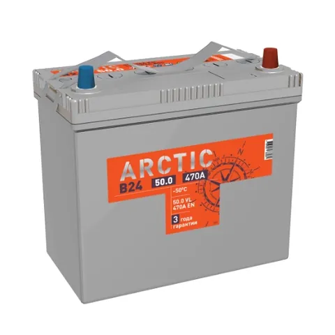 Аккумулятор TITAN Arctic Asia 50 Ач 470 А (EN), обратная полярность, B24