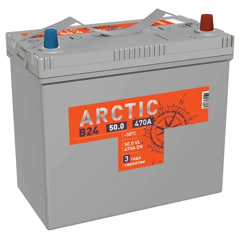 Аккумулятор TITAN Arctic Asia 50 Ач 470 А (EN), обратная полярность, B24