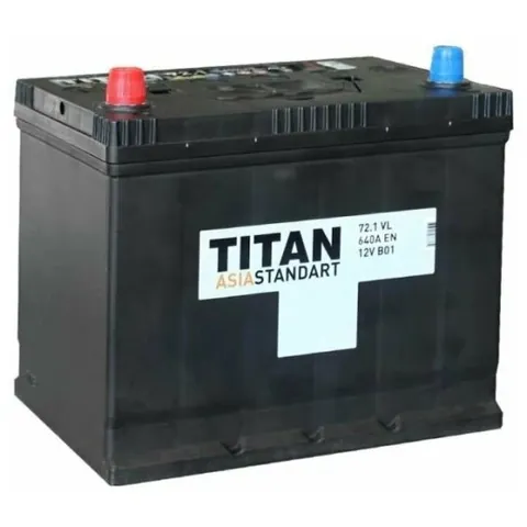 Аккумулятор TITAN ASIA STANDART 72 Ач 620 А (EN), обратная полярность, D26