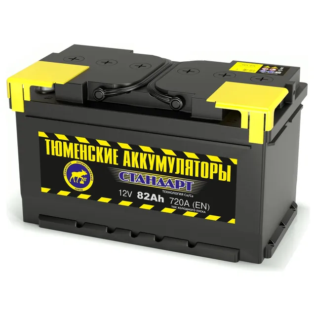 Аккумулятор ТЮМЕНСКИЕ АККУМУЛЯТОРЫ Стандарт 82 Ач 720 А (EN), обратная полярность, LN4