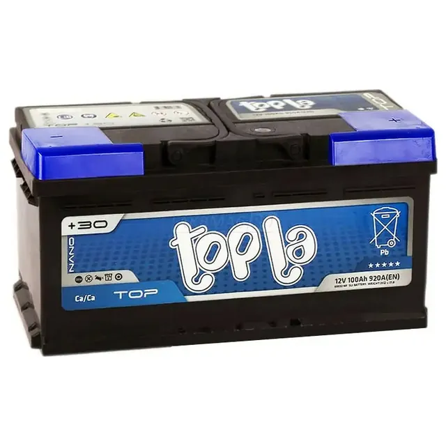 Аккумулятор TOPLA TOP 100 Ач 920 А (EN), обратная полярность, LN5