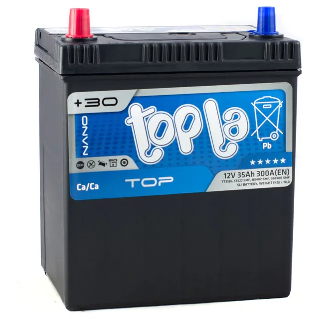 Аккумулятор TOPLA Top Jis 35 Ач 300 А (EN), прямая полярность, B19