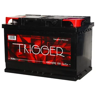 Аккумулятор TRIGGER 75 Ач 650 А (EN), прямая полярность, LN3
