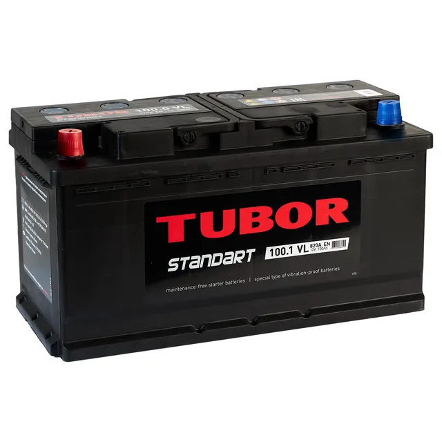Аккумулятор TUBOR Standart 100 Ач 820 А (EN), прямая полярность, LN5