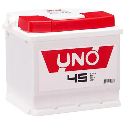 Аккумулятор UNO 45 Ач 410 А (EN), обратная полярность, LN1
