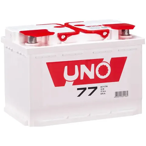 Аккумулятор UNO 77 Ач 670 А (EN), прямая полярность, LN3