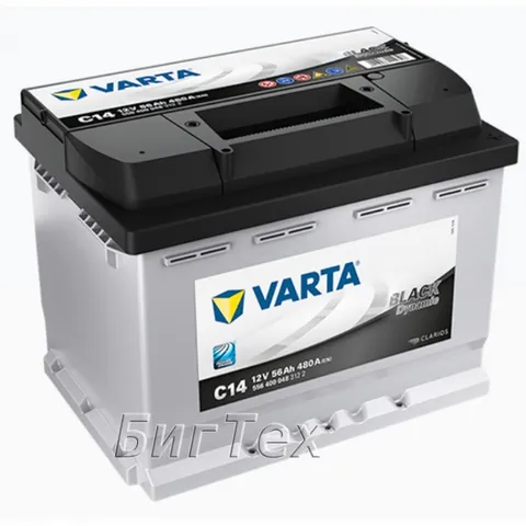 Аккумулятор VARTA Black Dynamic 56 Ач 480 А (EN), прямая полярность, LN2