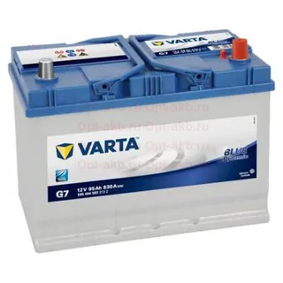 Аккумулятор Varta Blue Asia G7 95 Ач 830 А (EN), обратная полярность, D31