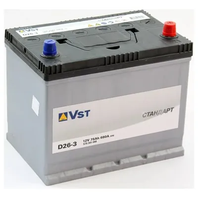 Аккумулятор VST ASIA 575301068 75 Ач 680 А (EN), обратная полярность, BCI-35
