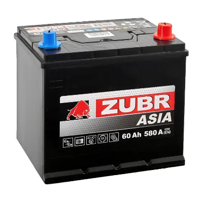 Аккумулятор ZUBR Ultra Asia 60 Ач 550 А (EN), обратная полярность, BCI-35