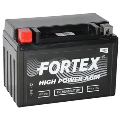 Аккумулятор FORTEX YTX9L-BS 9 Ач 135 А (EN), обратная полярность