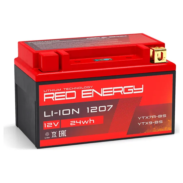 Аккумулятор RED ENERGY 2.8 Ач 144 А (EN), прямая полярность, YTZ10S