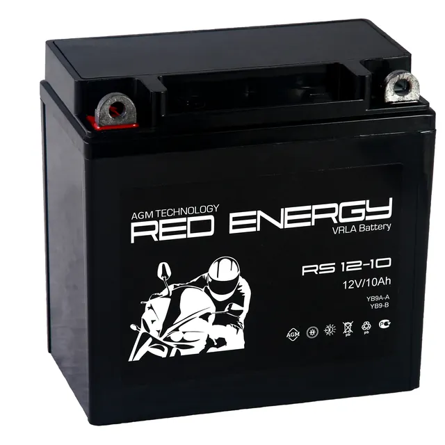 Аккумулятор RED ENERGY 9 Ач 110 А (EN), прямая полярность, YTX9