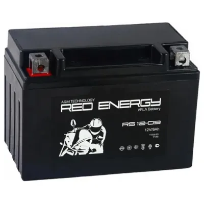 Аккумулятор RED ENERGY RS 1209 9 Ач 135 А (EN), прямая полярность, YTX9