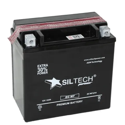 Аккумулятор SILTECH 14 Ач 220 А (EN), прямая полярность, YTX14