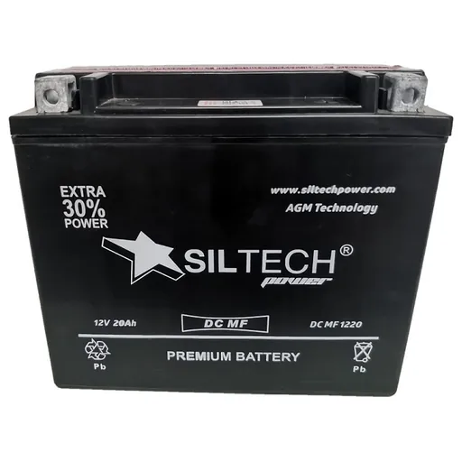 Аккумулятор SILTECH DC MF 20 Ач, обратная полярность, YTX20HL