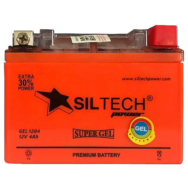 Аккумулятор SILTECH 4 Ач 60 А (EN), обратная полярность, YTX4L