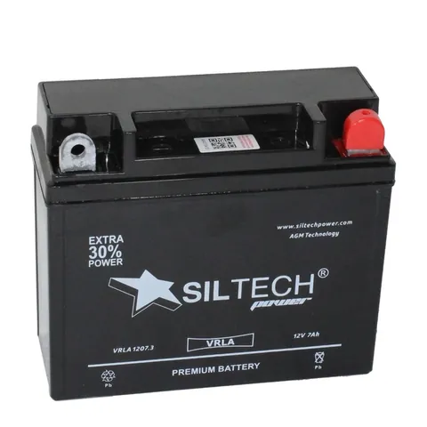 Аккумулятор SILTECH 7 Ач 110 А, обратная полярность, YTX7L