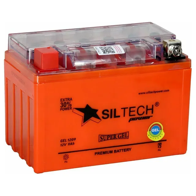 Аккумулятор SILTECH 9 Ач 150 А, прямая полярность, YTX9